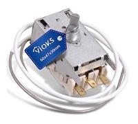 VIOKS Thermostat like Ranco K59-L2677 Replacement for K59-L2622 such as Liebherr 6151097 Fridge 600 mm Capillary Tube 3 x 4.8 mm AMP Fridge Thermostat for Liebherr Fridge