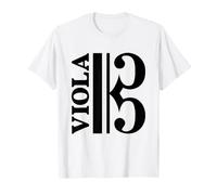 Viola Alto Clef Musician Classical Music Theory Composer Art T-Shirt