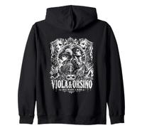 Viola And Orsino Love Wears A Mask Shakespeare Zip Hoodie