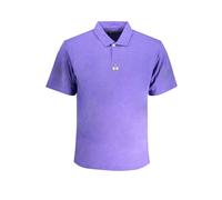 Viola Cotton Polo Shirt, male, La Martina, Polo Shirts, Purple, M, Tops M