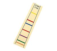 Viola Finger Guide 12 Inch 1/2 Sticker for Practice Learning | Paper Position Marker, Yellow Colour Coding, Easy to Apply and Remove, for Boys and Girls and Beginners