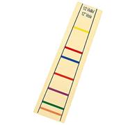 Viola Fingerboard Sticker 12 Inch 1/2 Guide Label for Beginners | Paper Yellow Colour Coding, Easy Peel Adhesive Marks, Learning and Practice Use