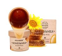 VIOLA HOUSE Hand Mask Honey & Milk Peel Off Hand Wax, Hand Peeling Masks - Moisturizing Hydrating Nourishing Exfoliating Hand Film, Hand Care Paraffin for Cracked, Dry, and Aging Hands, 150g