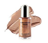 VIOLA HOUSE Liquid Highlighter Drops, Glitter Illuminator Blend with Foundation & Make-up, Face, Eye Shadow, Body Shimmer & Glitter. 30ml (3 moonlight)