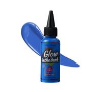 VIOLA HOUSE Neon Face Paint, UV Blacklight Reactive Glow Face & Body Paint, Washable & Durable, Fluorescent Paint for Party, Festival & Halloween 50ml/1.69oz (Blue)