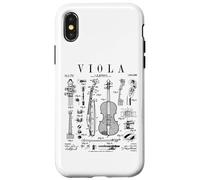 Viola Player Musician Musical Instrument Vintage Patent Case for iPhone X/XS
