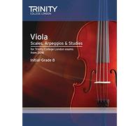 Viola Scales, Arpeggios & Studies Initial - Grade 8 from 2016 (Trinity Repertoire Library)