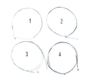 Viola Strings Set 16“ 15.5” 15“ inch German Silver Alloy Wound Solid Steel Core