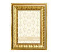 VIOLABBEY 13x18 cm Picture Frame Gold, Vintage Photo Frame for Wall or Tabletop Display, Classic Design for Office Home Decor, Fits 5x7 Inch Pictures