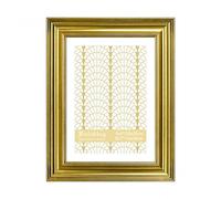 VIOLABBEY 7x5 Photo Frames Gold, Fits Pictures 5x7(13x18cm) without Mat or 6x4(10x15cm) with Mat, Vinatge Display for Tabletop and Wall