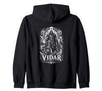 Violar Silence Breaks The Wolf Rune Hunter Zip Hoodie