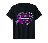Violence Awareness Love Shouldn't Hurt End Domestic Abuse T-Shirt