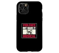 Violence But Make It Musical Drum Players Drummer Musician Case for iPhone 11 Pro