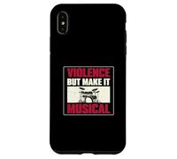 Violence But Make It Musical Drum Players Drummer Musician Case for iPhone XS Max