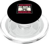 Violence But Make It Musical Drum Players Drummer Musician PopSockets PopGrip for MagSafe