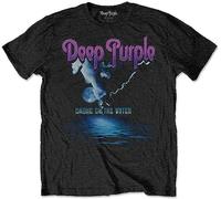 violent Deep Purple-Smoke On The Water Schwarz Wei Gelb Schwarz Rot Herren Damen T-Shirt 100% Baumwolle, Farbe20, (X-Large)