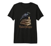 Violent Delights Dark Academia Raven Read Gothic Horror Book Premium T-Shirt
