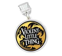 Violent Little Thing Charms for Kindle for Phone, Dust Plug Charm 1.5 Inches Fourth Wing Bookish, Dragon Rider, Fantasy Lightning/Type C Charging Port Acrylic Material Accessories for E-Reader Gifts