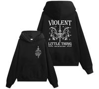 Violent Little Thing Hoodie, Violent Little Thing Shirt, Fourth Wing Shirt, Fourth Wing Sweatshirt, Book Lover Gift Black