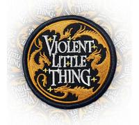 Violent Little Thing Patch 3 Inches Funny Acotar Dragon, Fourth Wing, Iron On/Sew On Embroidery Fabric Applique Patches for Backpack, Vest, Hat, Dog Harness, Military Uniforms Gifts for Mom Dad