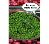 Violent Veg - Bowl of Peas - Father's Day Card