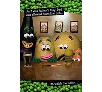 Violent Veg - Down The Pub to Watch The Match - Father's Day Card