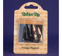 Violent Veg Fridge Magnet - Pea against the wall...