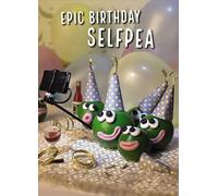 Violent Veg Funny Humourous Quirky Blank Greeting Card For Birthday or Any Occasion (Epic Self Pea)