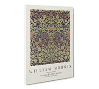 Violet And Columbine Vol.2 By William Morris Canvas Print | Gallery Wrapped 30mm Frame Wall Art | 24x16 inches | Ready to Hang | Classic Picture | Living Room Bedroom Lounge Office