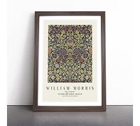 Violet And Columbine Vol.2 by William Morris | Framed Wall Art Print | Modern Home Decor Picture | Ready to Hang Artwork for Living Room, Bedroom, Kitchen or Office | Multiple Sizes