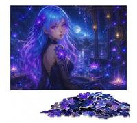Violet Bloom Fairy Wooden Jigsaw Puzzle 300 Pieces | Piece-by-piece progress - a simple way to organise the image at your own pace.