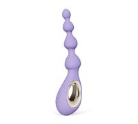 (Violet Dusk) LELO SORAYA Beads Vibrating Anal Beads Massager With Bow-Motion Technology and 8 Vibrating Patterns, Adult Anal Toys, Black
