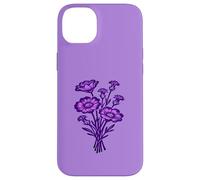 Violet Dusk Wildflower Lilac Botanical Floral Nature Design Case for iPhone 14 Plus
