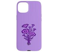 Violet Dusk Wildflower Lilac Botanical Floral Nature Design Case for iPhone 15 Plus