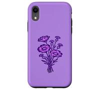 Violet Dusk Wildflower Lilac Botanical Floral Nature Design Case for iPhone XR