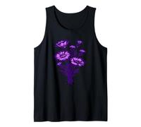 Violet Dusk Wildflower Lilac Botanical Floral Nature Design Tank Top