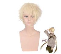 Violet Evergarden Gilbert Benedict Blue Cosplay Wig Beige Heat Resistant Synthetic Hair Perucas Wigs For Men PL-272