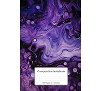 Violet Flow: Abstract Liquid Composition Notebook | 120 Pages, 6x9 Size | Aesthetic Marble Journal for Notes, Writing & Creativity (Liquid Dreams)