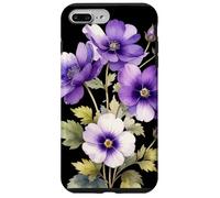 Violet Flower Scientific Name Vintage Illustration Flowers Case for iPhone 7 Plus/8 Plus