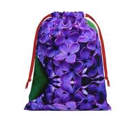 Violet Flower Ultra Soft Velvet Gift Bag, Comfortable To The Touch, Reusable