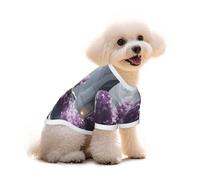 Violet Flowers in The Church Dog T-Shirt Clothes Apparel Puppy Vest Pet and Elastic Tank Top Clothing, Dogs Cats Pullovers Cute Breathable Soft Small