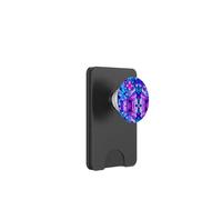 Violet Geometric Kaleidoscope Abstract Symmetry Design PopSockets PopWallet for MagSafe