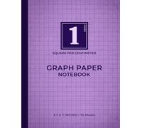 Violet Graph Paper Notebook | 1 Square Per Centimeter: Perfect for Students and Teachers | Elegant Violet Hue | A Metric Choice for Accurate Planning | 110 Pages | 8.5 x 11 Inches