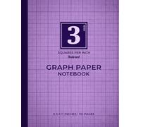 Violet Graph Paper Notebook | 3 Squares Per Inch - Indexed: Perfect for Students and Teachers | Elegant Violet Hue | Adds Precision and Structure to Every Page | 110 Pages | 8.5 x 11 Inches