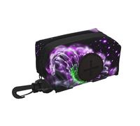 Violet Green Glow Dog Poop Bag Holder Portable Garbage Bag Dispenser