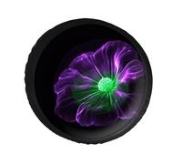 Violet Green Glow Spare Tire Cover PVC Leather Spare Wheel Cover Dustproof Waterproof Jeep Tire Cover for 28inch Camper, RV Trailer, Truck, SUV Fit Diameter 28-34 Inch