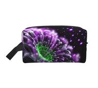 Violet Green GlowLarge Capacity Cosmetic Organizer，Travel Makeup Bag for Women