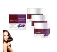 Violet Hair Masks - Violet Collagen Hair Masks, Argan Oil Collagen, Deep Conditioning And Lightening Of Hair For Blonde, Repairing Hair Cream With Avocado Oil And Shea Butters for Hair All Types (3Pc)