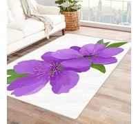 Violet Illustrated Indoor/Outdoor Rug 150x240cm - Stylish Carpet for Living Room & Bedroom Durable FadeResistant Modern Design Ideal for Home Décor