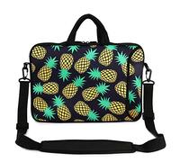 Violet Mist 11 11.6 12 13 Inch Laptop Shoulder Bag Laptop Sleeve Cute Pineapple Pattern Laptop Carrying Case Notebook Shoulder Bag Pouch Neoprene Protective Tablet Computer Sleeve Handle